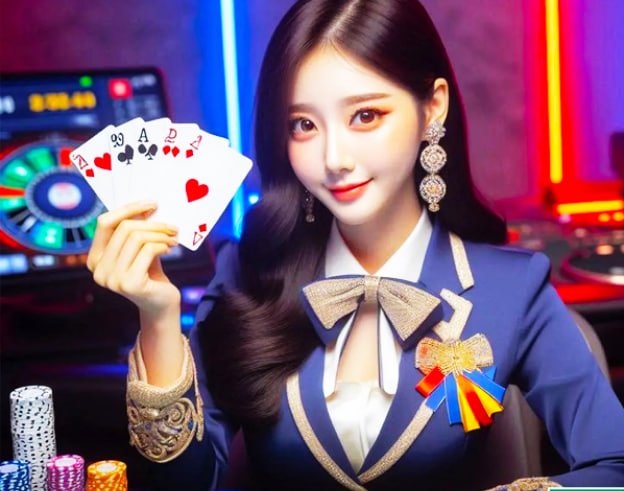 Antarmuka kasino langsung wla168 menampilkan meja baccarat dengan dealer profesional